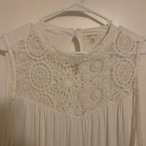 3X Women’s Cream Dressy Tank